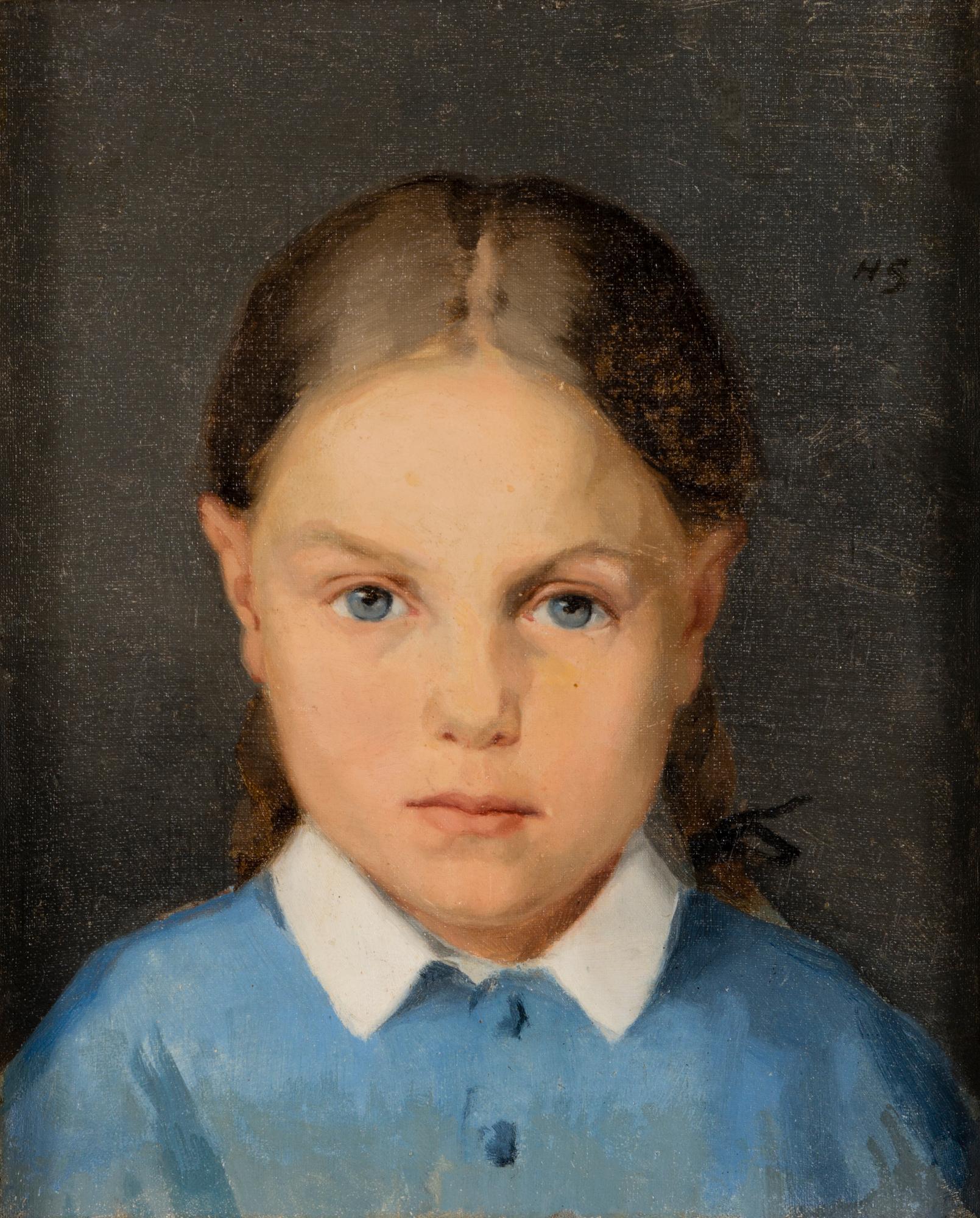 HELENE SCHJERFBECK, GIRL WITH BRAIDS.