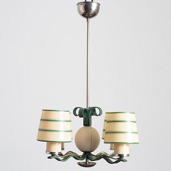 Harald Notini, a model "10894" ceiling lamp, Arvid Böhlmarks Lampfabrik, Stockholm, 1930s.