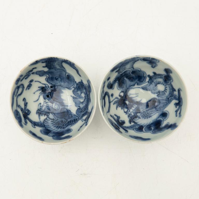 Copper, with tray, a pair, 19th century.