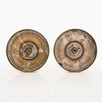 Ljusstakar, ett par 1800-talets senare hälft.