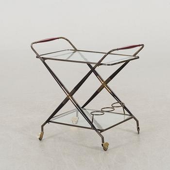 Midcentury 1950's Bar Cart, Drinks Trolley, attributed to Cesare Lacca Italy.