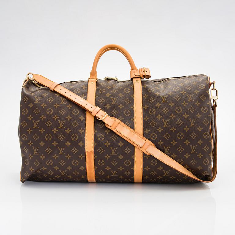 Louis Vuitton, a Monogram Canvas 'Keepall 60 Bandoulière' weekendbag.