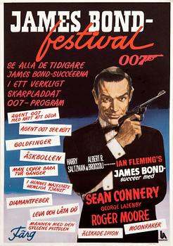 Film poster James Bond "James Bond Festival" 1979.
