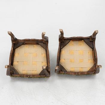 Chairs, a pair, Rococo, 18th century.