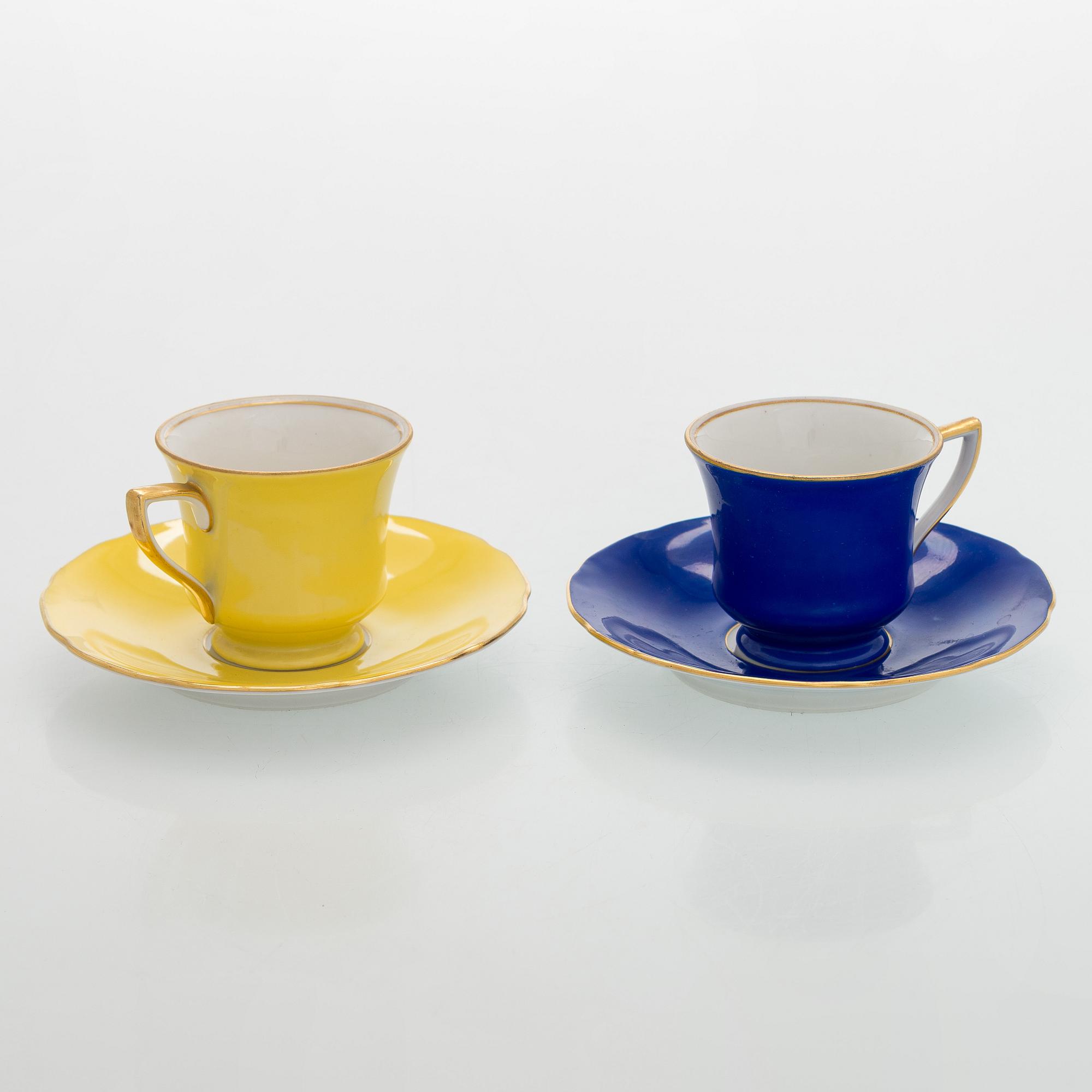 Espressokoppar, 18 st, porslin, Tjeckoslovakien 1900-talets mitt.