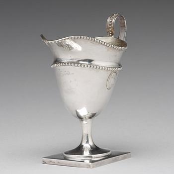 Stephan Westerstråhle, gräddkanna, silver, Stockholm 1785. Gustaviansk.