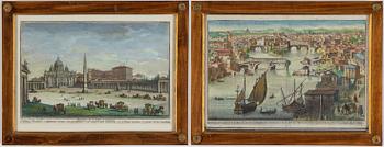 Enfravings, 2 19th Cenrury with period frames.