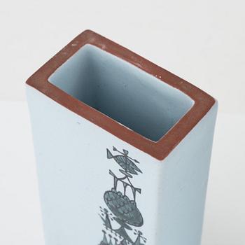 Stig Lindberg, a set of three 'Karneval' earthenware pieces by Stig Lindberg, Gustavsberg Studio, Sweden.