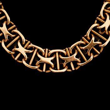 ARMBAND, 18 k guld, 1962, x-länk. Vikt ca 20 gram.