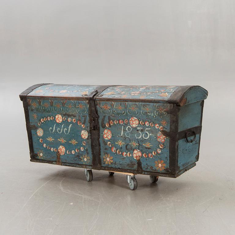 A Swedish painted coffin dated 1835.