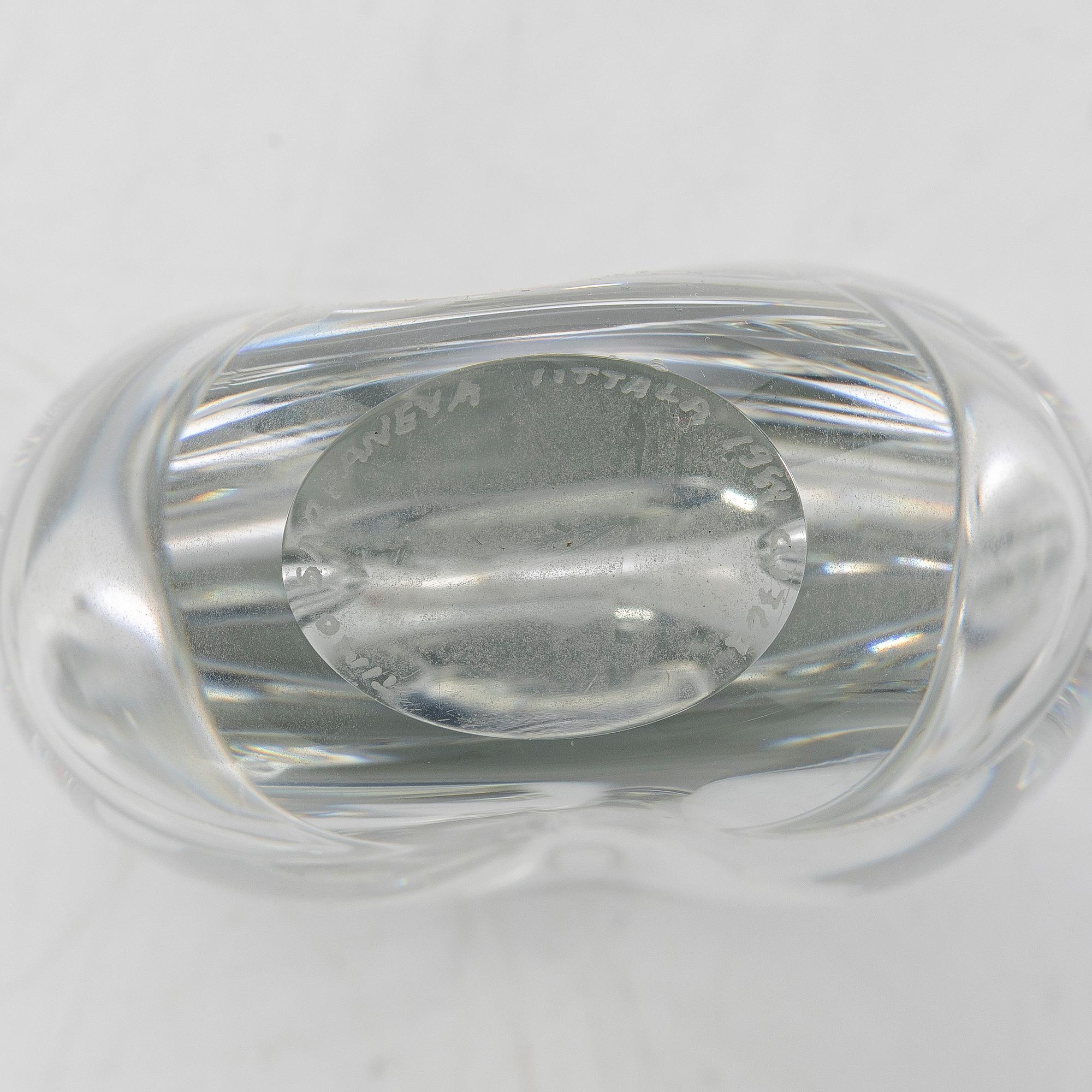 Timo Sarpaneva, glasskulptur, "Claritas" signerad Timo Sarpaneva Iittala 1984 C1767.