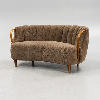 N.A Jørgensen, attributed,  a model 96 sofa, Denmark, 1940's.
