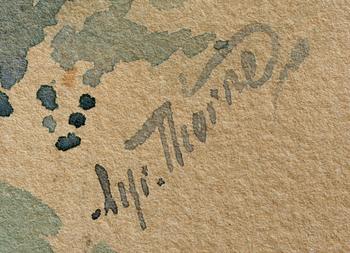 ALFRED THÖRNE, akvarell, sign.