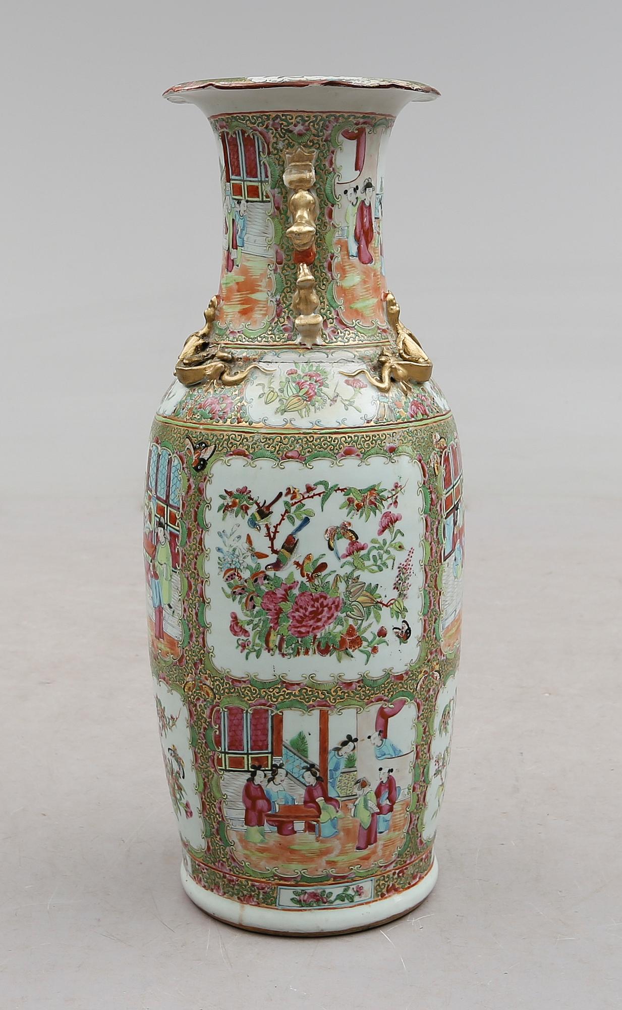 VAS, porslin, Kanton, Kina, 1800-tal.