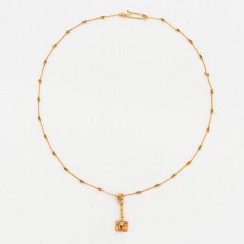 Björn Weckström, a single cut diamond necklace "Thai", Lapponia, 1979.