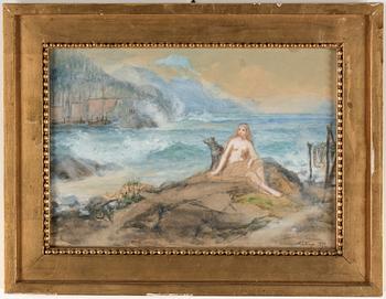 Mårten Eskil Winge · MÅRTEN ESKIL WINGE, akvarell, Sign. o dat. 1892.