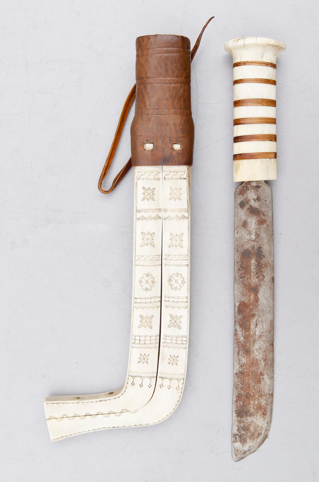KNIV, signerad Esaias Poggats, Fjällåsen, 1900-tal.