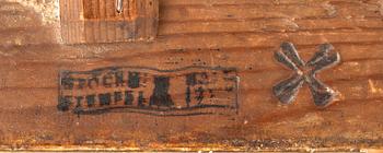 Spegellampett  Gustaviansk med Stockholms hallstämpel sent 1780/90-tal.