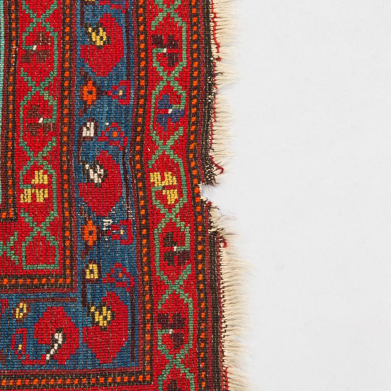 A kazak rug, south caucasus dated, ca. 201 x 135 cm.