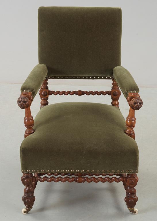 KARMSTOL, barockstil, 1900-talets första hälft.