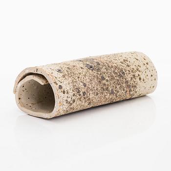Kyllikki Salmenhaara, a 'winding' stoneware sculpture signed KS.