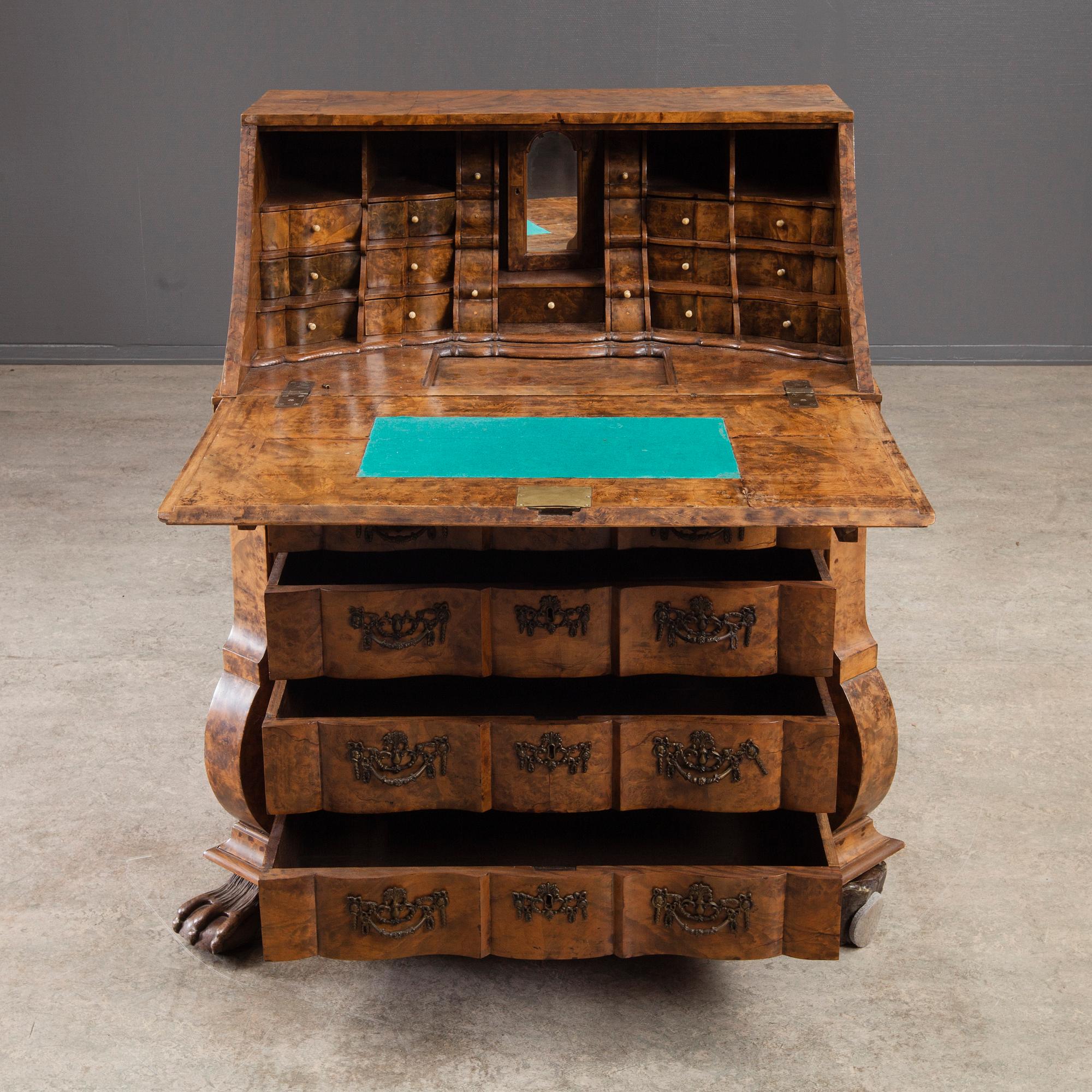 SEKRETÄR, barock, Tyskland, 1700-tal.