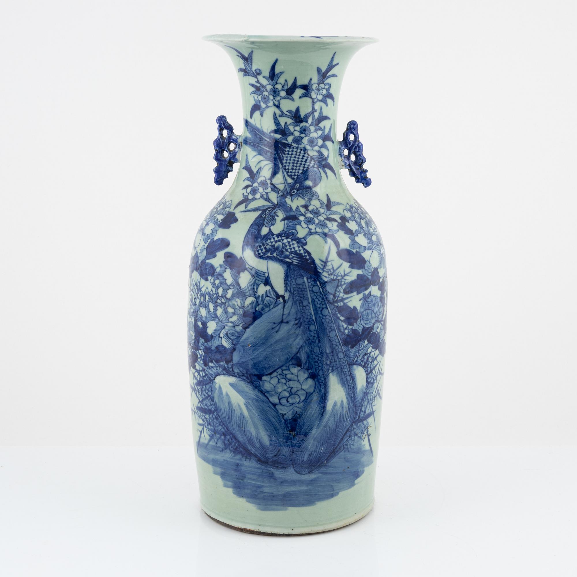 Golvas, porslin, Kina, sent 1800-tal.