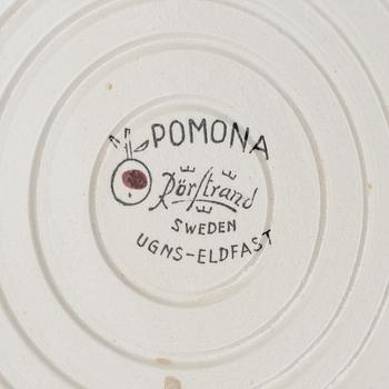 Marianne Westman, servisdelar, 5 st, "picknick" samt ett fat "pomona", Rörstrand, 1900-talets mitt.