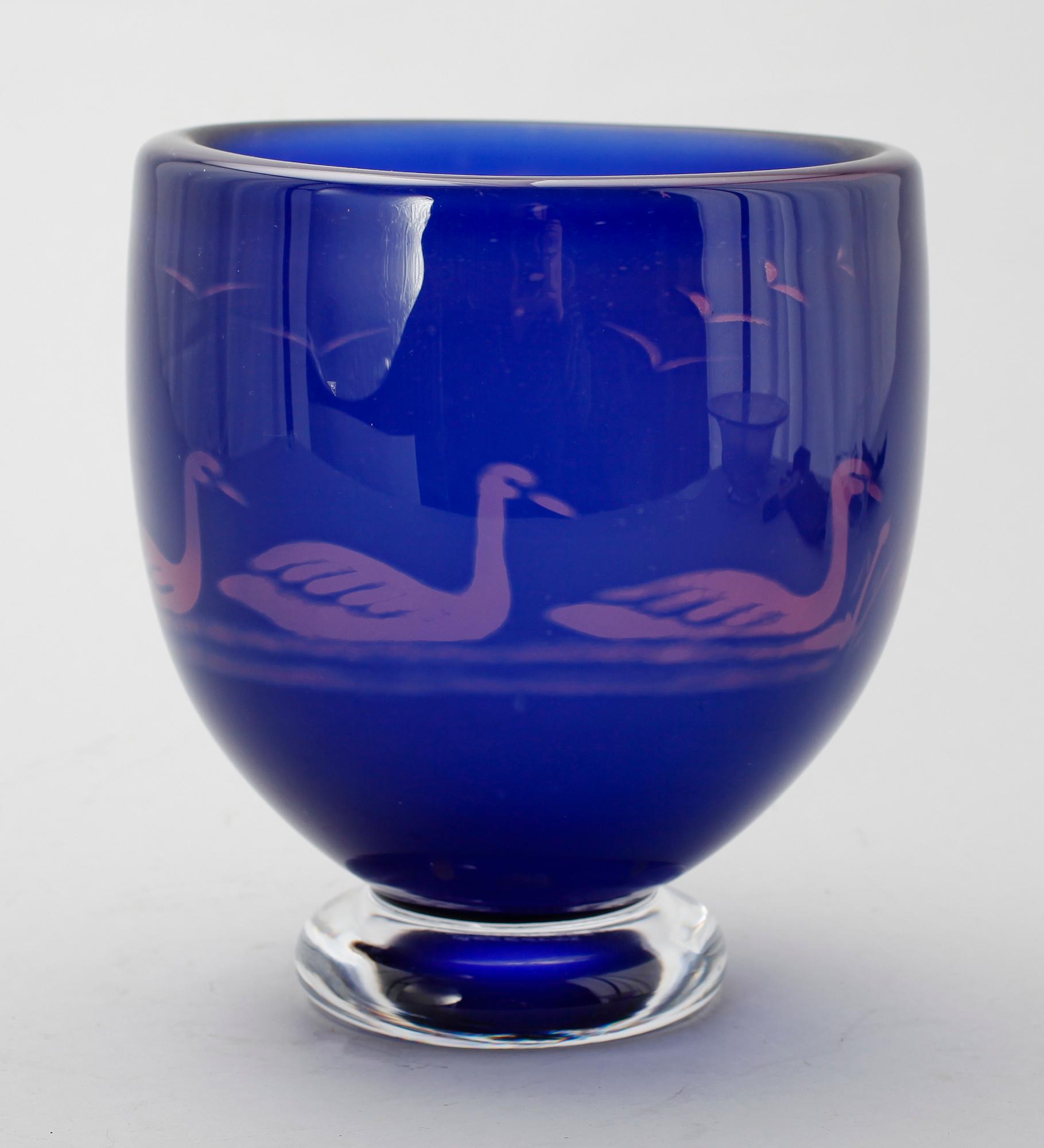 SKÅL, glas, Graal, Orrefors 1990.