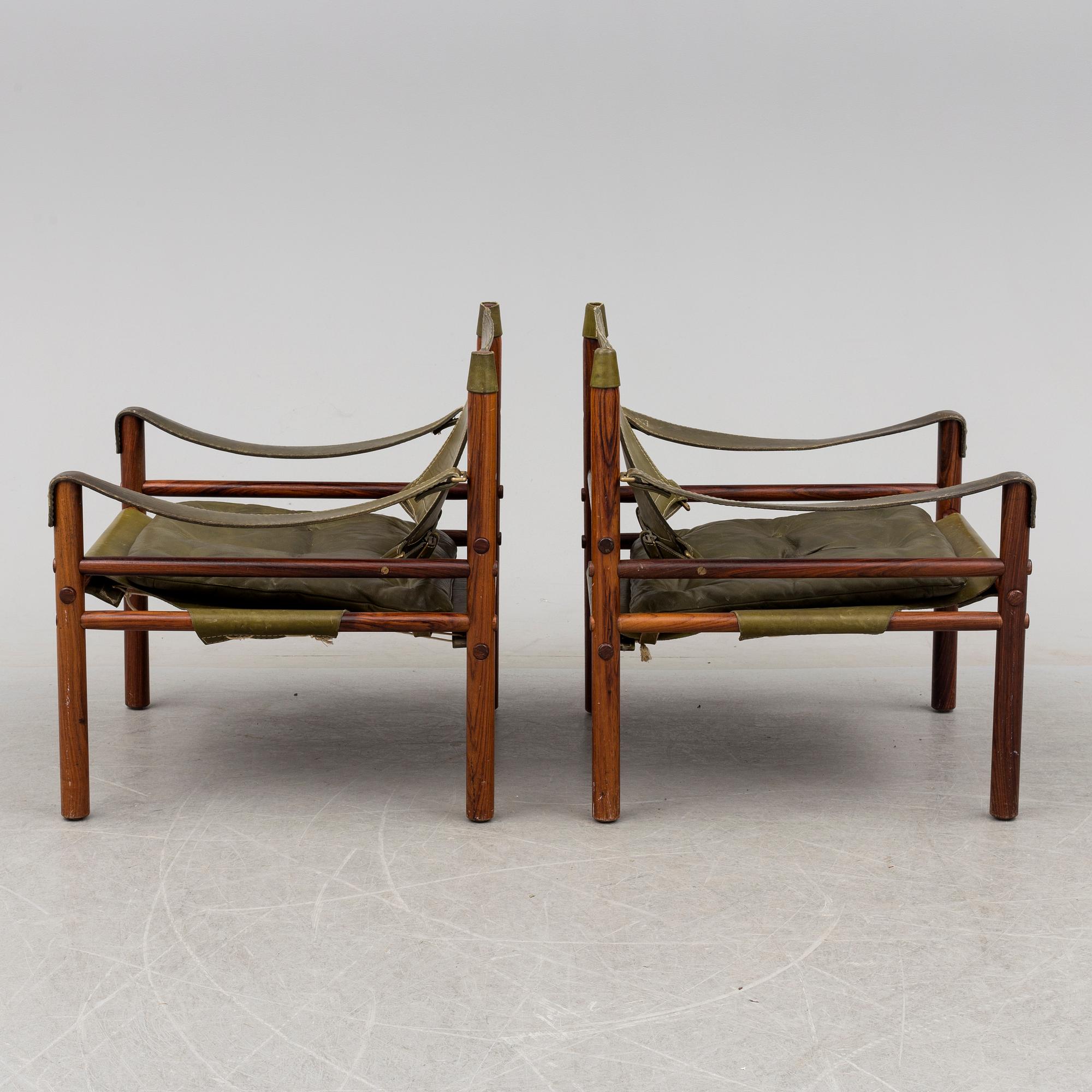 ARNE NORELL, fåtöljer, ett par, "Sirocco", Norell möbel, 1960/70-tal.