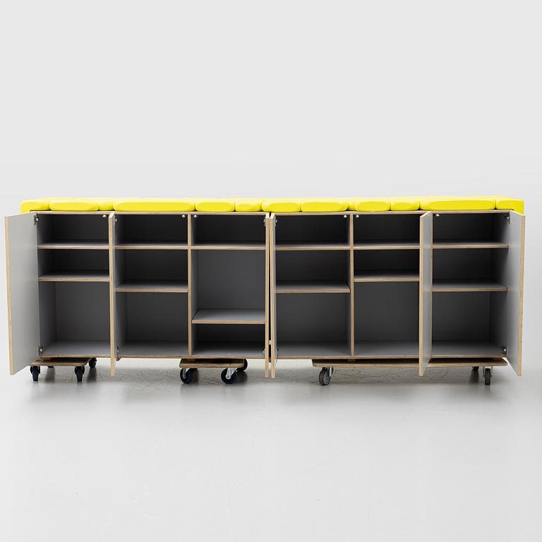Soft Baroque, a unique “Puffy Brick” counter, 2020.