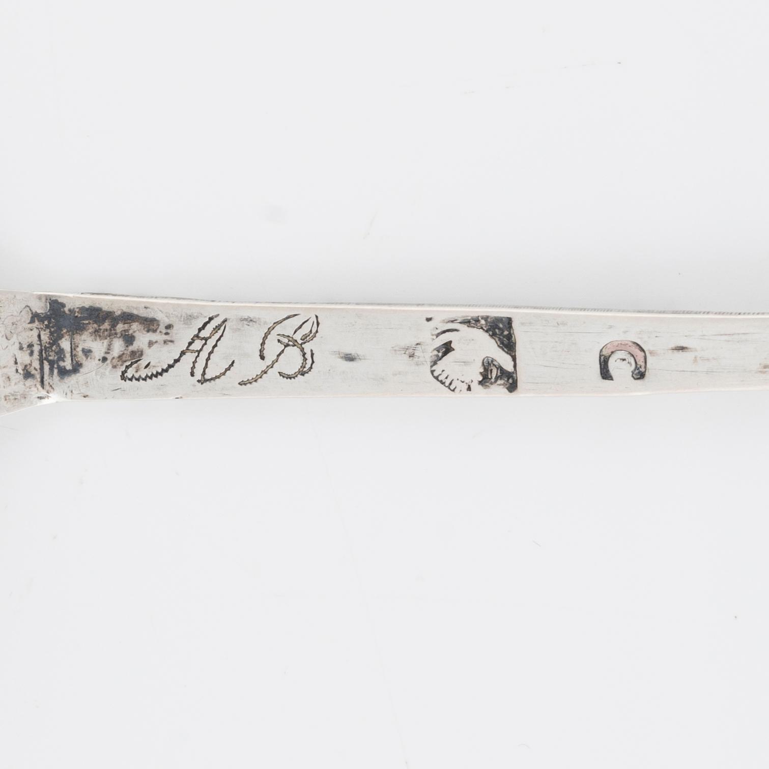 A Swedish Silver Spoon, Hudiksvall, probably 1761.