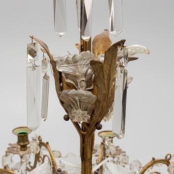 Ljuskrona, oskariansk, sent 1800-tal.