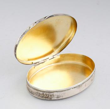 DOSA, silver, Stockholm 1920. Vikt ca 94 gram.
