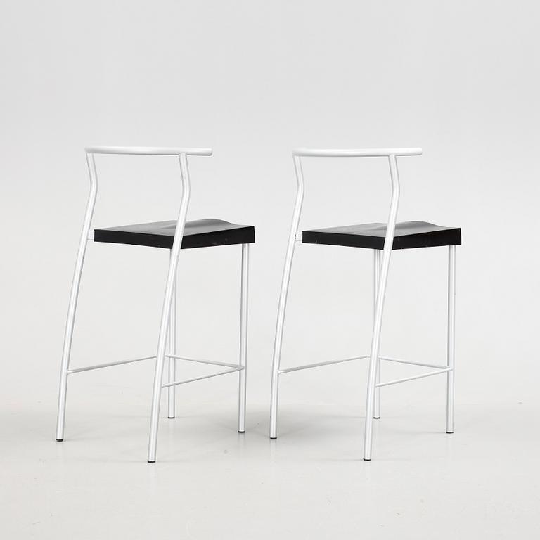 BARSTOLAR, 2 st, "Hi-Glob", Philippe Starck, Kartell. 1900-talets slut.