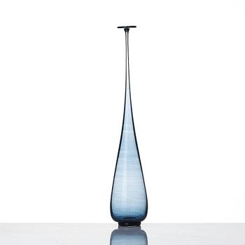 Nils Landberg, a glass vase, Orrefors, Sweden 1964.