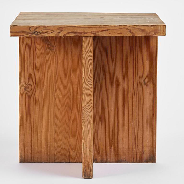 Axel Einar Hjorth, a stained pine "Lovö" table, Nordiska Kompaniet, Sweden, 1930s.