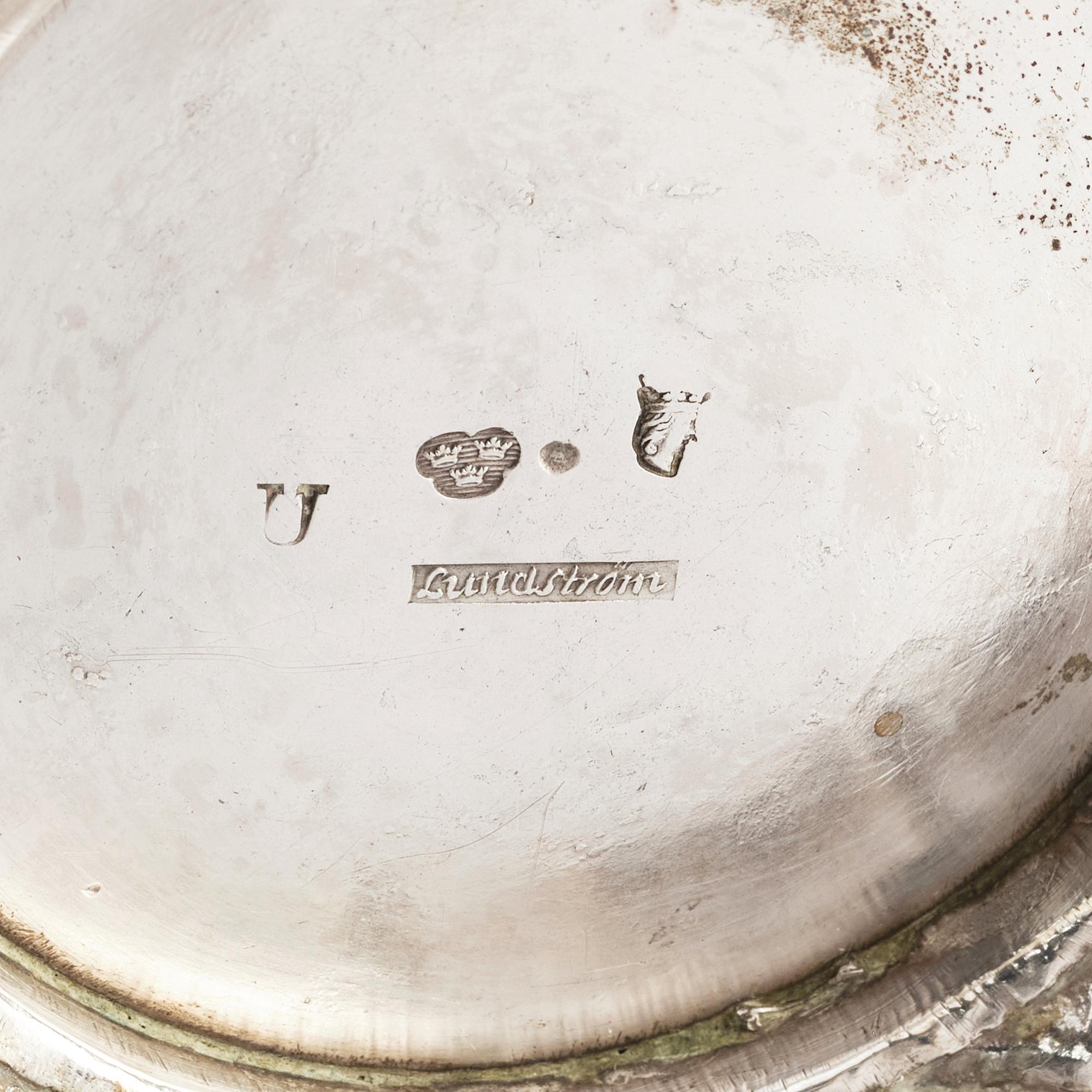 Daniel Lundström, bägare, delvis förgyllt silver, Stockholm, 1778. Gustaviansk.