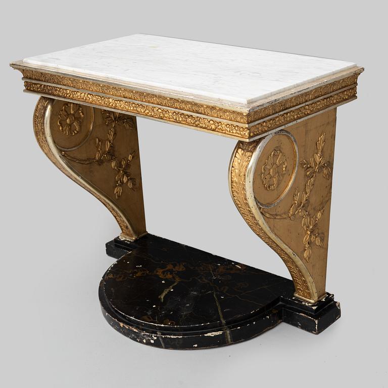 A Swedish Late Empire Console Table, first half of the 19th Century.