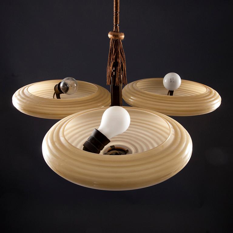 TAKLAMPA, troligen Orno, 1930-tal. Höjd 53 cm.