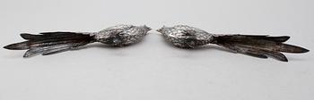 FIGURER, 1 par, silver, Spanien, 1900-talets andra hälft. Vikt ca 155 gram.