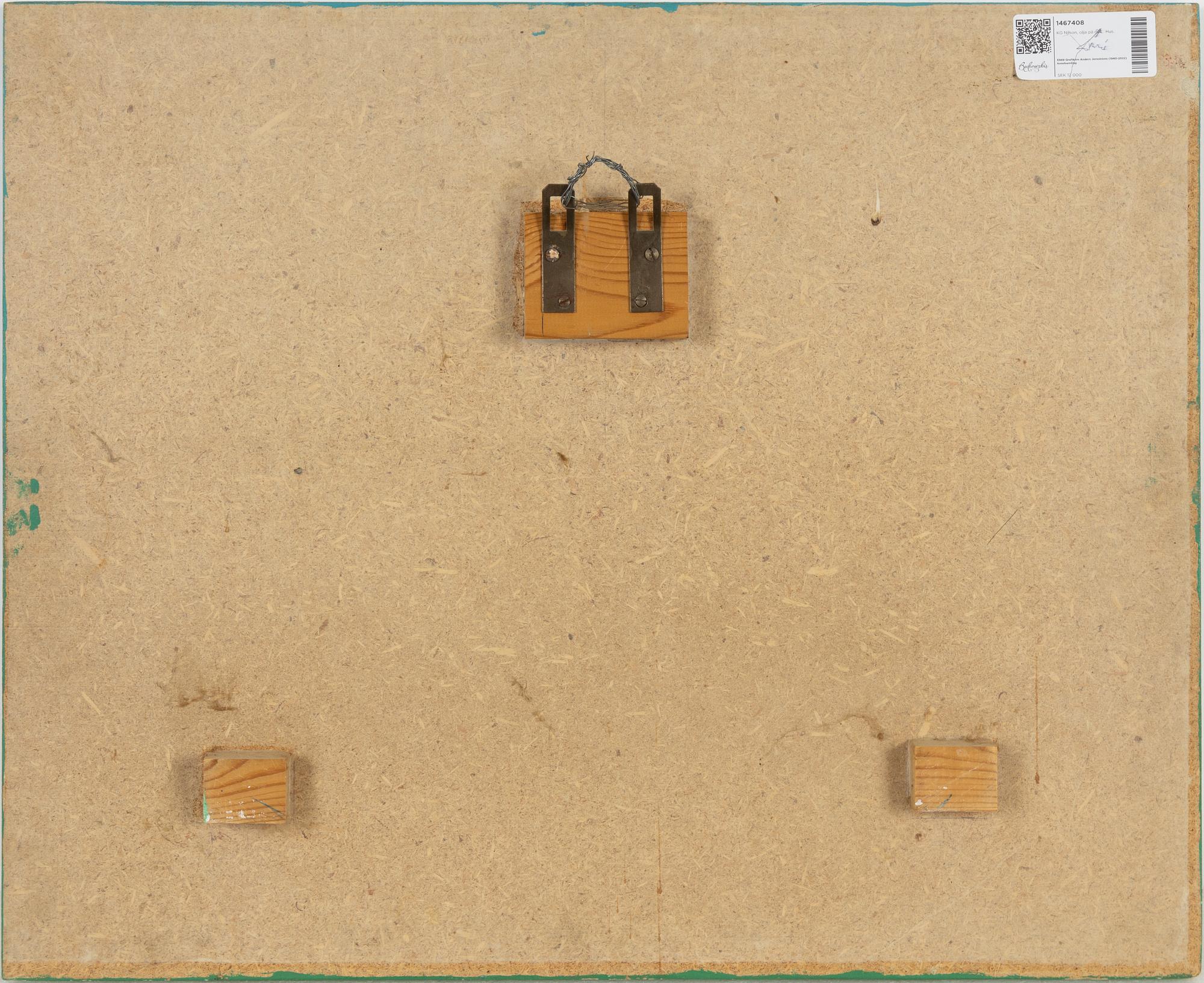 KG Nilson, oil on panel, signed and dated 1973.