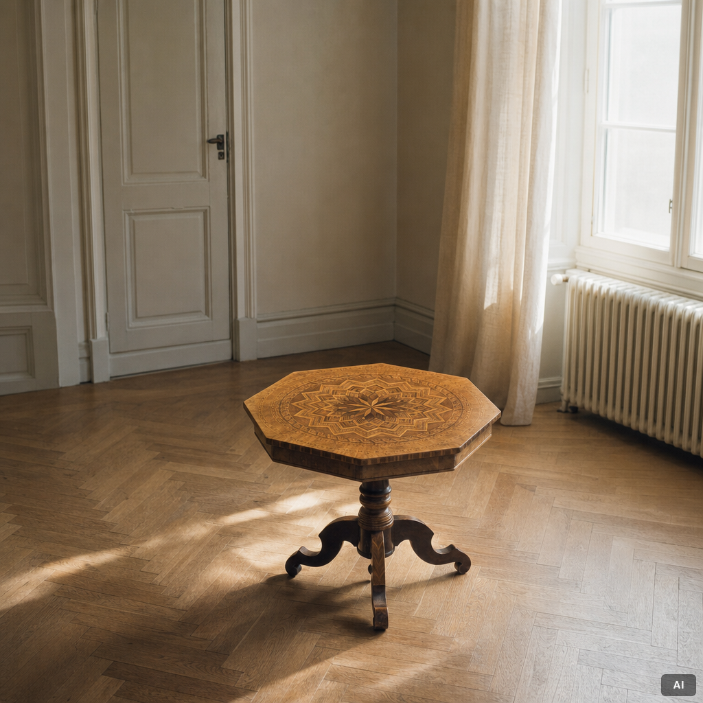 Pillar table, circa 1900.