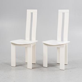 Pietro Costantini, a set of six chairs, Italy, late 20th Century.
