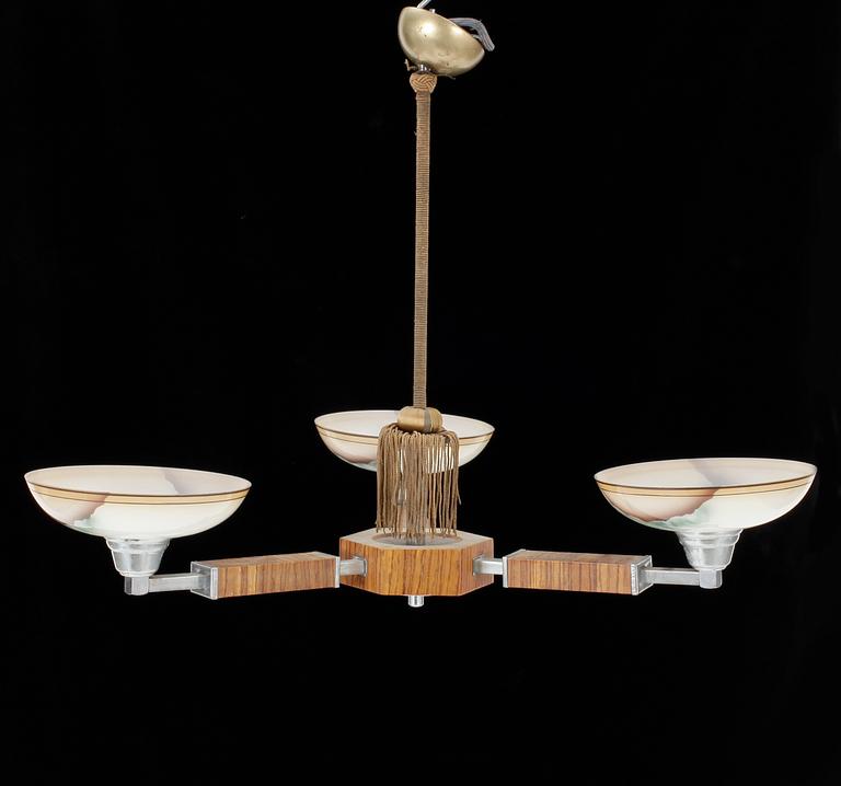 TAKLAMPA, art déco, 1920/30-tal. Höjd ca 54 cm.