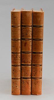 BÖCKER, 3 vol, "Möbler från svenska herremanshus", av Sigurd Wallin. Nordiska Museets förlag, Stockholm 1935.
