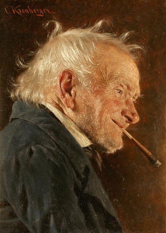 Carl Kronberger, Rökande äldre herre.