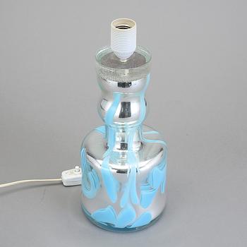 BORDSLAMPA, glas, troligen Kosta, 1900-tal.
