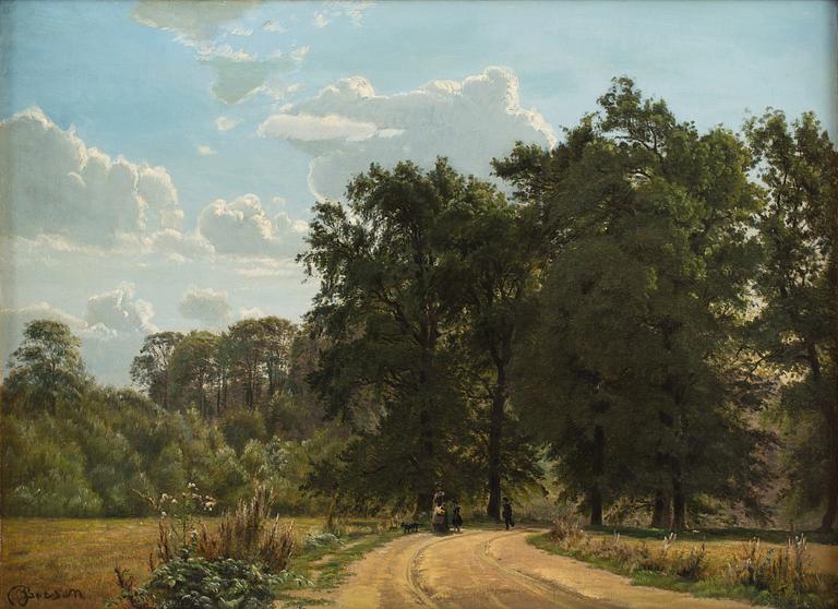 JOHANNES BOESEN, olja på duk, signerad.