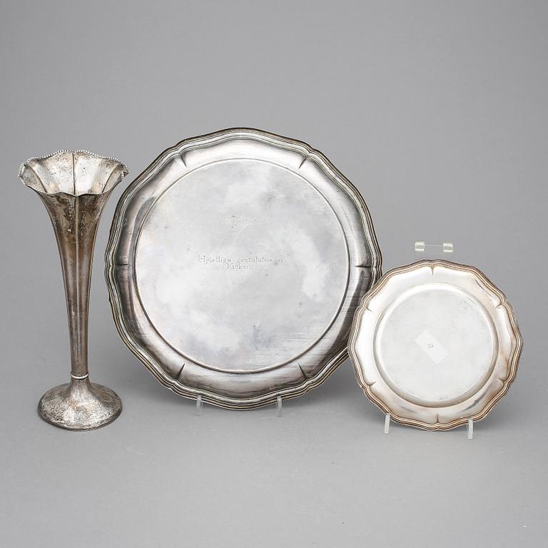 PARTI SILVER, 3 delar, Finland, 1900-tal. Total vikt ca 512 g.